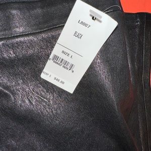 J Brand. Brand New. 100% authentic, lamb skin , leather legging. Black color